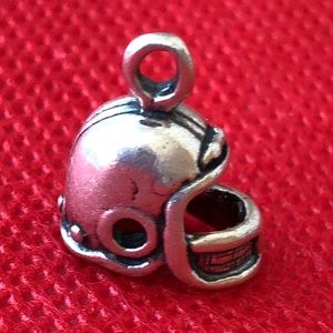 Vintage sterling silver football helmet charm